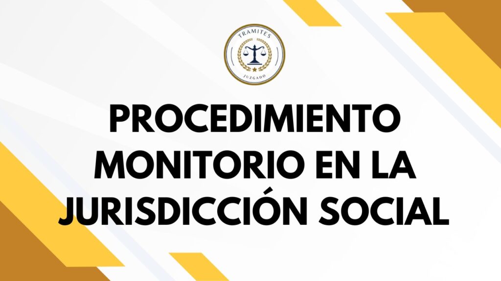procedimiento monitorio en la jurisdiccion social